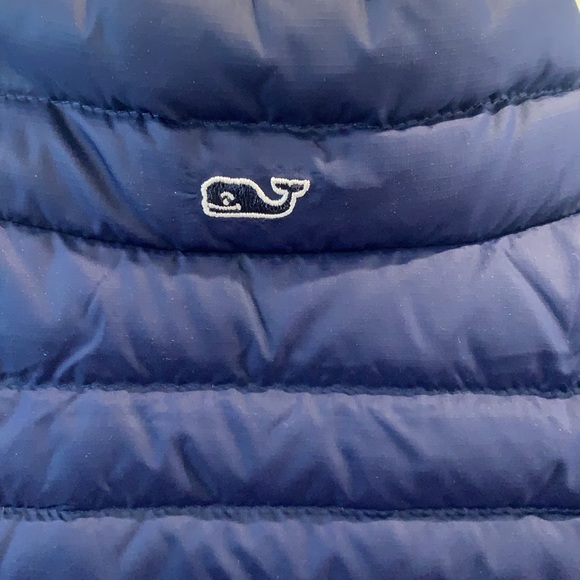 Vineyard Vines Boys Puffer Vest - Navy - Picture 10 of 11
